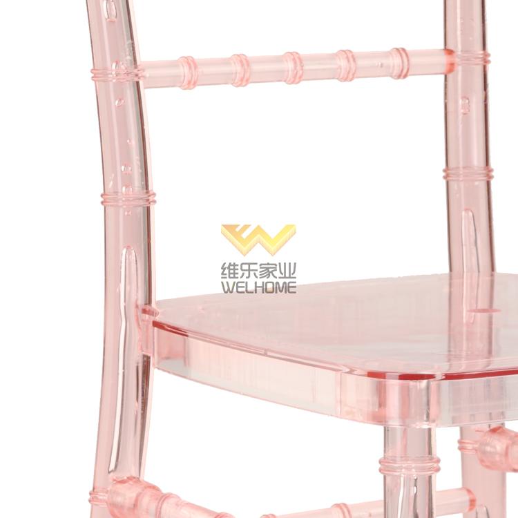 Pink Plastic Chiavari Chair for wedding/events